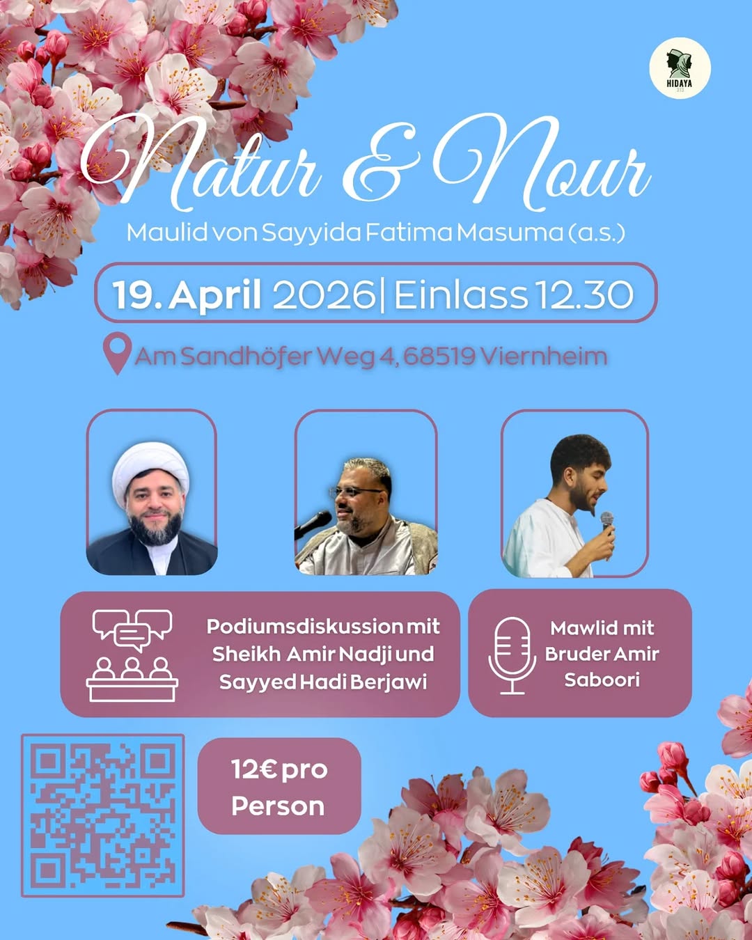 Natur & Nour: Geburt von Sayyida Fatima Masuma (a.s.) flyer