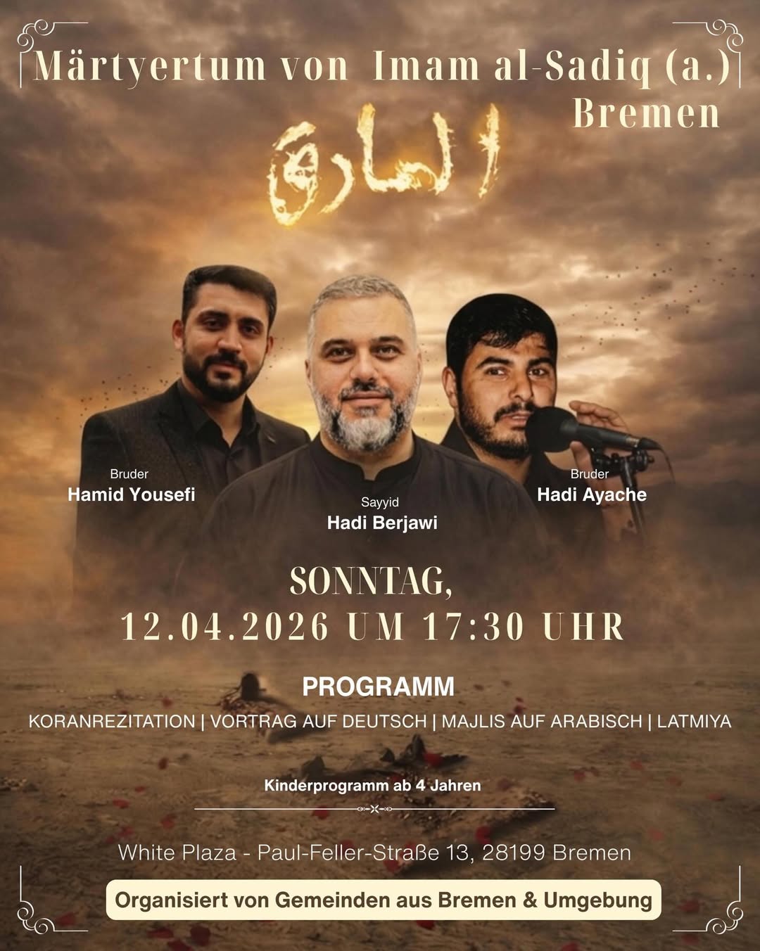 Märtyertum von Imam al-Sadiq (a.) Bremen flyer