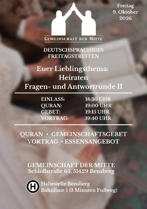 Deutschsprachiges Freitagstreffen flyer