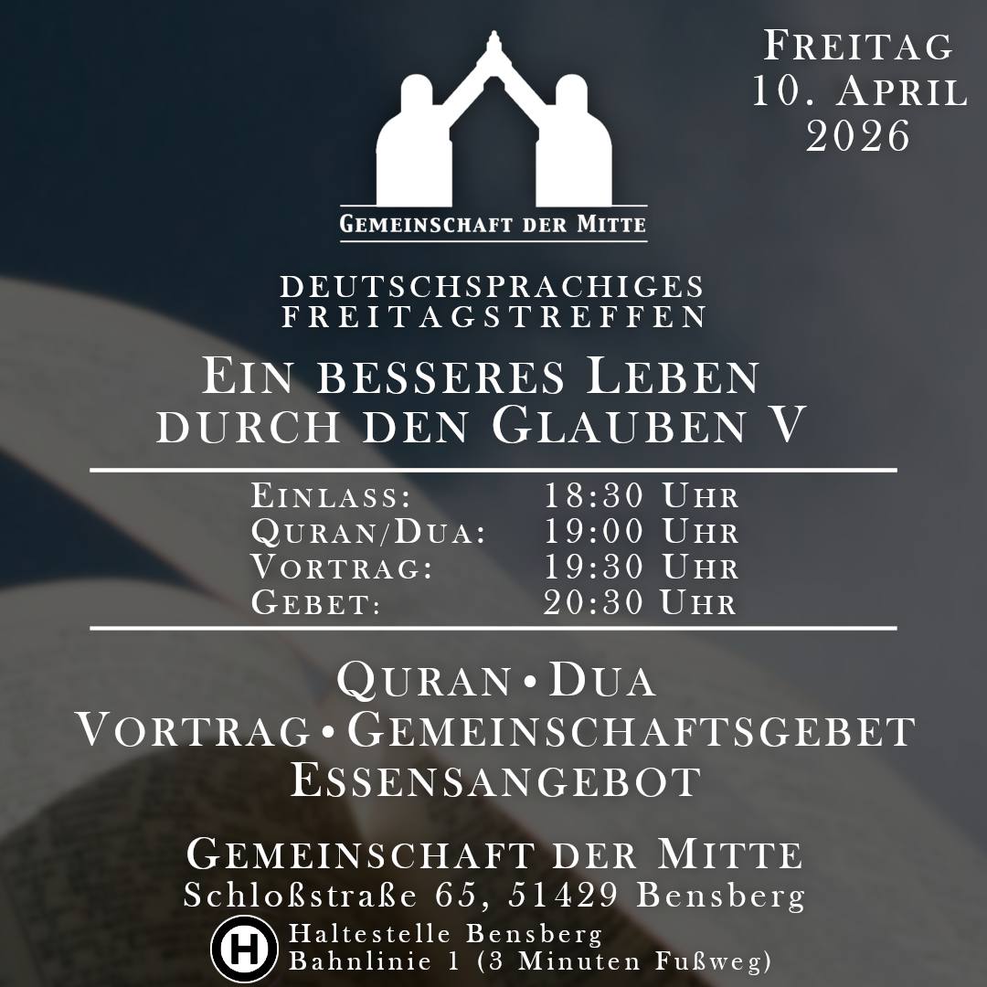 DEUTSCHSPRACHIGES FREITAGSTREFFEN: EIN BESSERES LEBEN DURCH DEN GLAUBEN V flyer