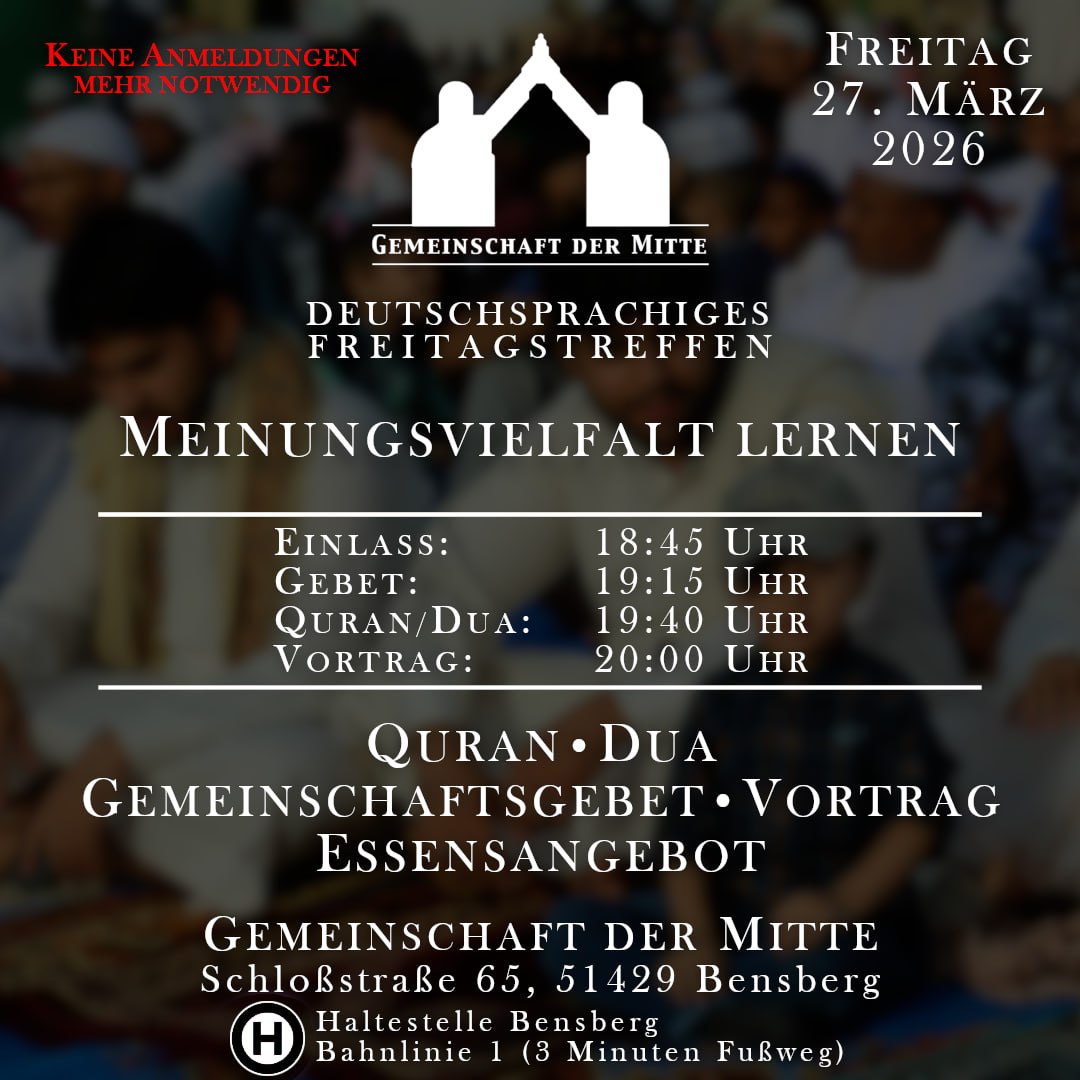 Deutschsprachiges Freitagstreffen: Meinungsvielfalt Lernen flyer