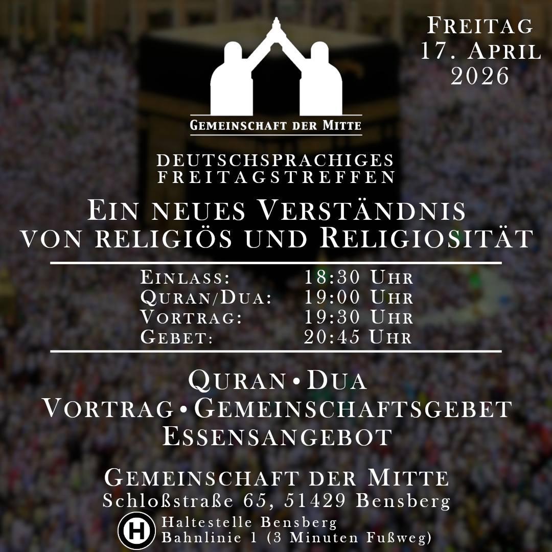 Freitagstreffen: Ein neues Verständnis von religiös und religiosität flyer